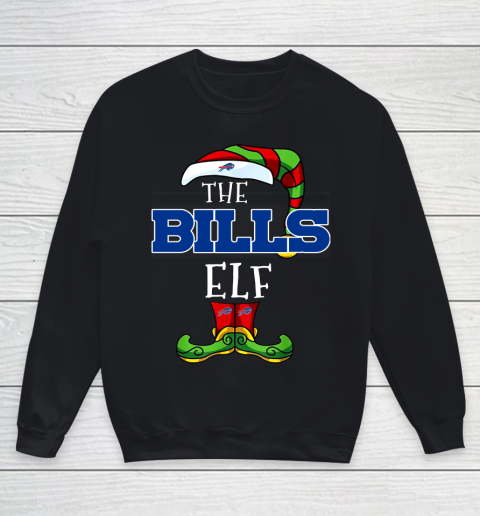 Buffalo Bills Christmas ELF Funny NFL Youth Sweatshirt