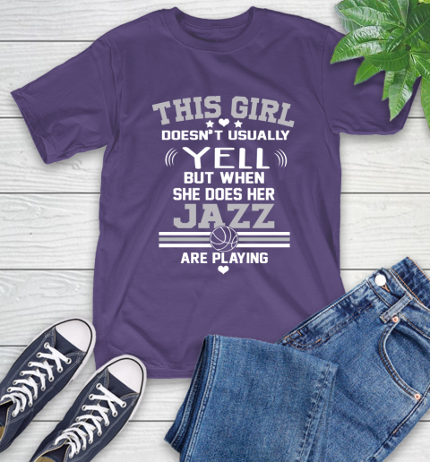 Utah Jazz NBA Basketball I Yell When My Team Is Playing T-Shirt 5