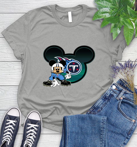 NFL Tennessee Titans Mickey Mouse Disney Football T Shirt Women's T-Shirt 10