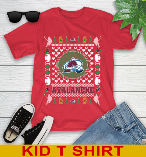 Colorado Avalanche Merry Christmas NHL Hockey Loyal Fan Youth T-Shirt 11