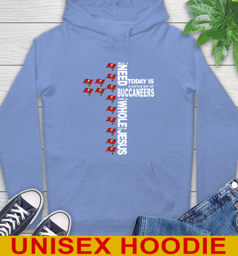 NFL All I Need Today Is A Little Bit Of Tampa Bay Buccaneers Cross Shirt Hoodie 11