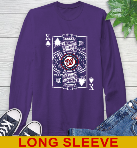 Washington Nationals MLB Baseball The King Of Spades Death Cards Shirt Long Sleeve T-Shirt 5