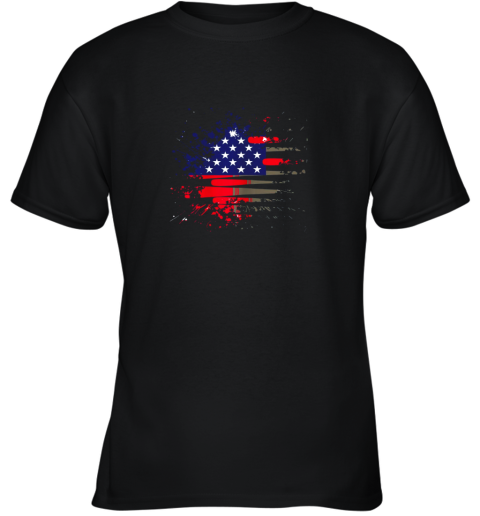 Baseball U.S American Flag Youth T-Shirt
