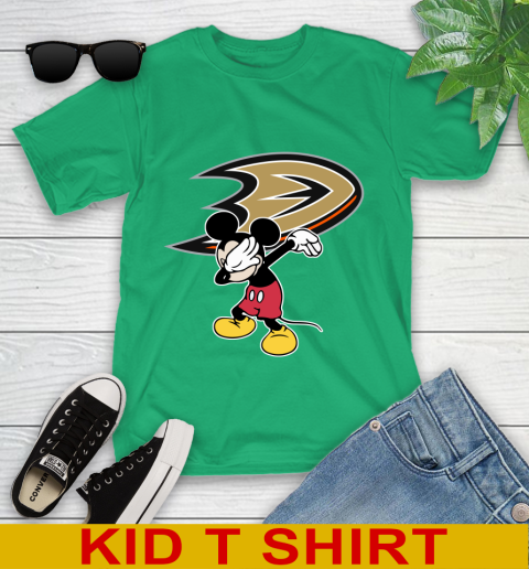 Anaheim Ducks NHL Hockey Dabbing Mickey Disney Sports Youth T-Shirt 6
