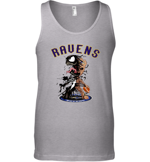 Groot I Love Baltimore Ravens Tank Top Guardians of the Galaxy NFL