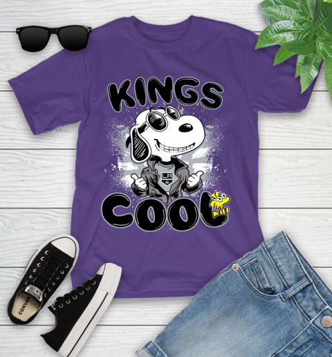 NHL Hockey Los Angeles Kings Cool Snoopy Shirt Youth T-Shirt 3