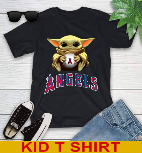 MLB Baseball Los Angeles Angels Star Wars Baby Yoda Shirt 102