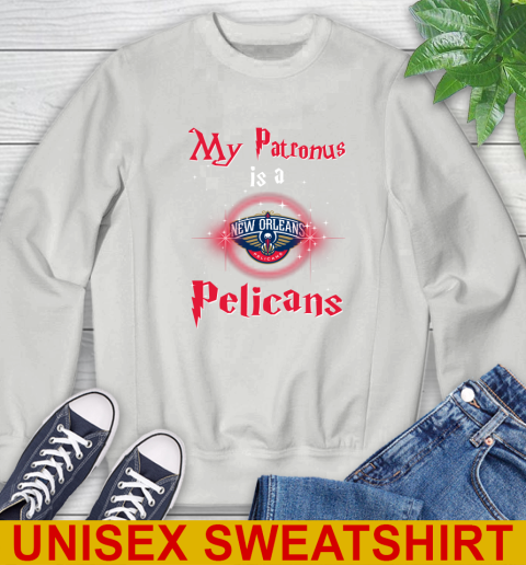 NBA Basketball Harry Potter My Patronus Is A New Orleans Pelicans Sweatshirt 5
