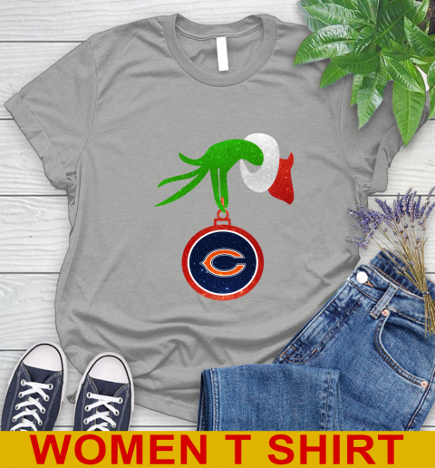 Chicago Bears Grinch Merry Christmas NFL Football Women's T-Shirt 11