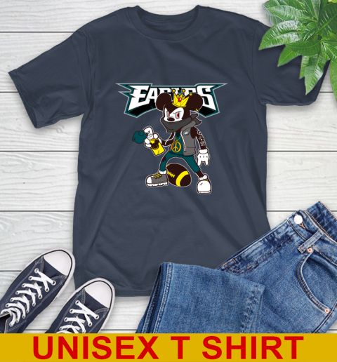 Philadelphia Eagles NFL Football Mickey Peace Sign Sports T-Shirt 4