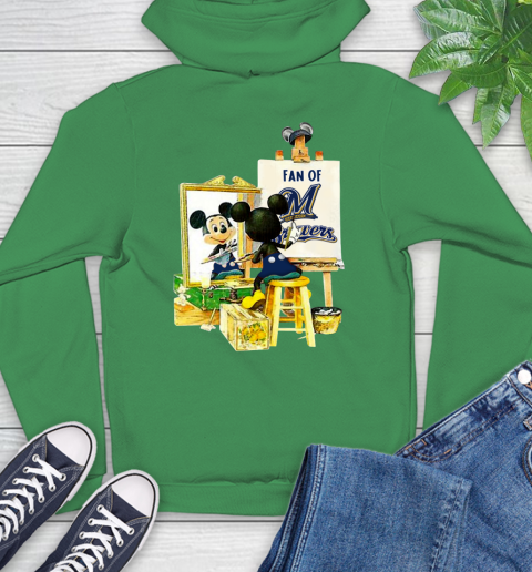 MLB Baseball Milwaukee Brewers Mickey Drawing Shirt 21