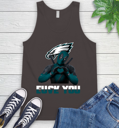 NHL Philadelphia Eagles Deadpool Love You Fuck You Football Sports Tank Top 6