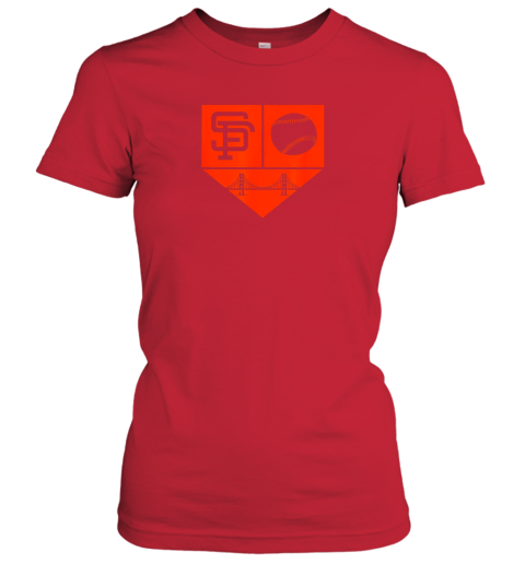 m9xi san francisco baseball vintage sf pride giant gift ladies t shirt 20 front red