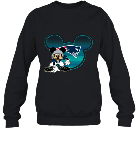 NFL New England Patriots Mickey Mouse Disney Football T Shirt 3CxYmYZDMIS sweatshirt 35 95 151514 front black