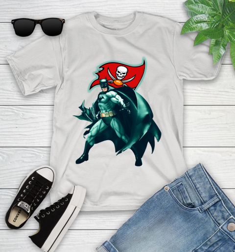 NFL Batman Football Sports Tampa Bay Buccaneers Youth T-Shirt