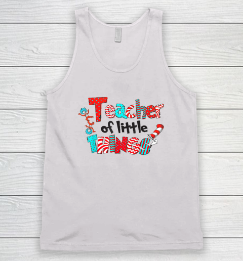 Teacher Of Little Things Gift For Teacher Cat Lover Tank Top