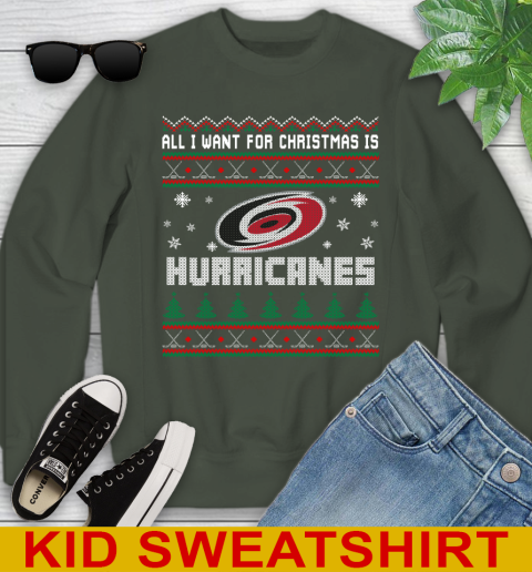 Carolina Hurricanes NHL Hockey All I Want For Christmas Is My Team Sports 116