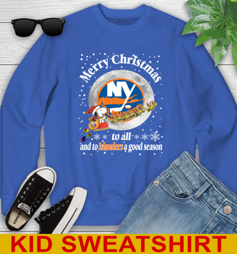 New York Islanders Merry Christmas To All And To Islanders A Good Season NHL Hockey Sports Youth Sweatshirt 6