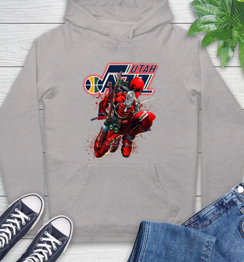 NBA Deadpool Marvel Comics Sports Basketball Utah Jazz Hoodie 12