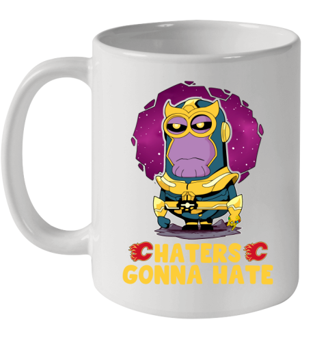 NHL Hockey Calgary Flames Haters Gonna Hate Thanos Minion Marvel Shirt Ceramic Mug 11oz