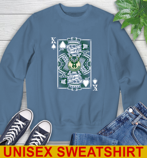 Milwaukee Bucks NBA Basketball The King Of Spades Death Cards Shirt Sweatshirt 10