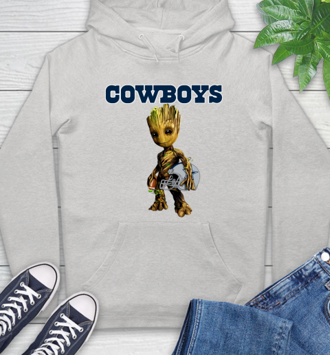 Dallas Cowboys NFL Football Groot Marvel Guardians Of The Galaxy Hoodie