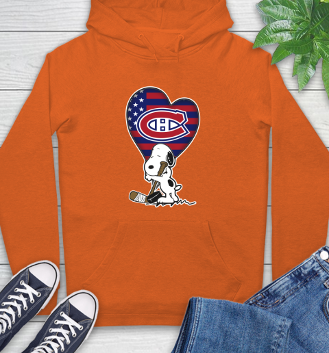 Montreal Canadiens NHL Hockey The Peanuts Movie Adorable Snoopy Hoodie 5
