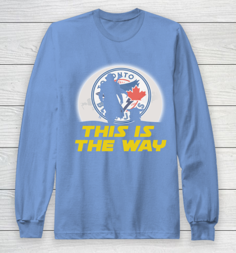 Toronto Blue Jays MLB Baseball Star Wars Yoda And Mandalorian This Is The Way Long Sleeve T-Shirt 8