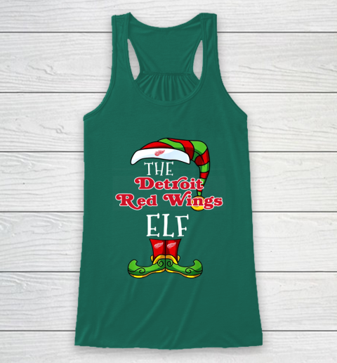 Detroit Red Wings Christmas ELF Funny NHL Racerback Tank 5