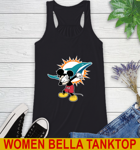 Miami Dolphins NFL Football Dabbing Mickey Disney Sports Racerback Tank 2
