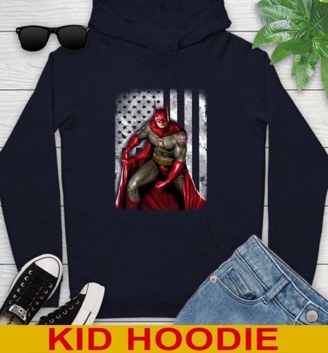 Philadelphia Phillies MLB Baseball Batman DC American Flag Shirt Youth Hoodie 3