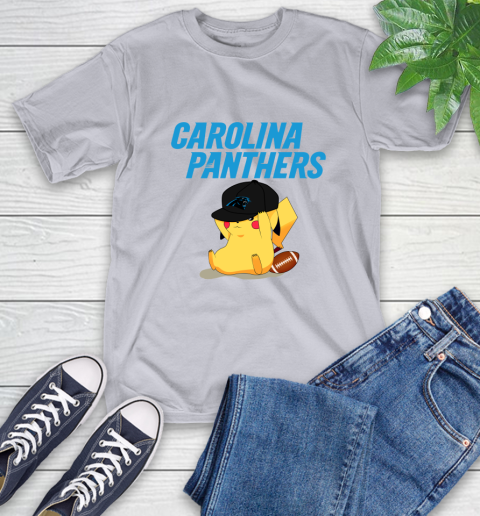 NFL Pikachu Football Sports Carolina Panthers T-Shirt 6
