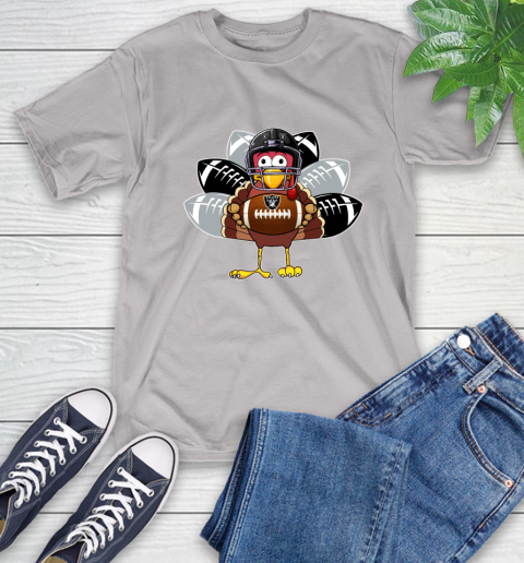 Oakland Raiders Turkey Thanksgiving Day T-Shirt 12