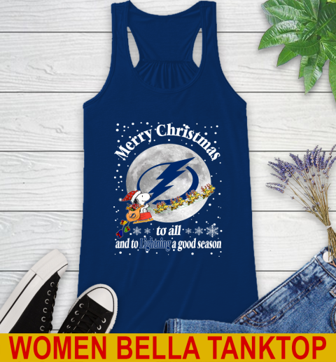 Tampa Bay Lightning Merry Christmas To All And To Lightning A Good Season NHL Hockey Sports Racerback Tank 7