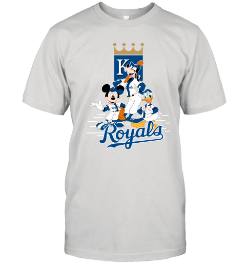 Kansas City Royals Mickey Donald And Goofy Baseball Unisex Jersey Tee