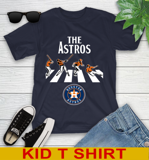 MLB Baseball Houston Astros The Beatles Rock Band Shirt Youth T-Shirt 2