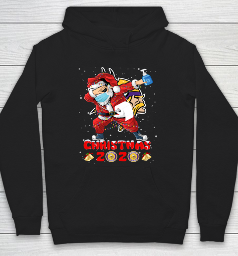 Minnesota Vikings Funny Santa Claus Dabbing Christmas 2020 NFL Hoodie
