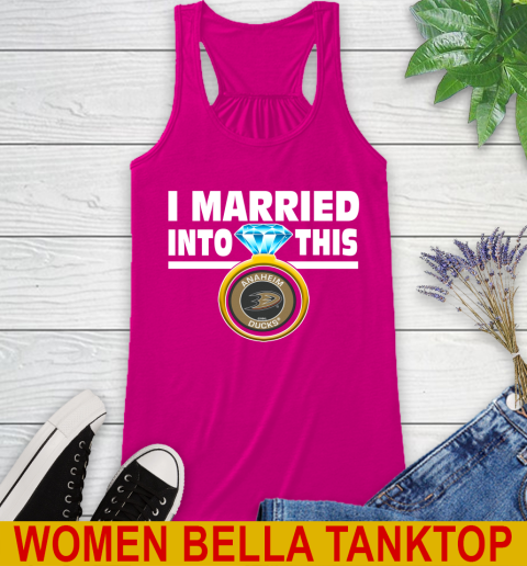 Anaheim Ducks NHL Hockey I Married Into This My Team Sports Racerback Tank 6