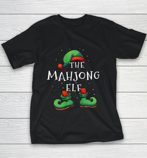 Mahjong Christmas Elf Group Matching Family Gift Youth T-Shirt