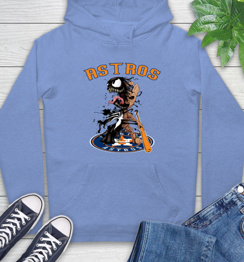 MLB Houston Astros Baseball Venom Groot Guardians Of The Galaxy Hoodie 11