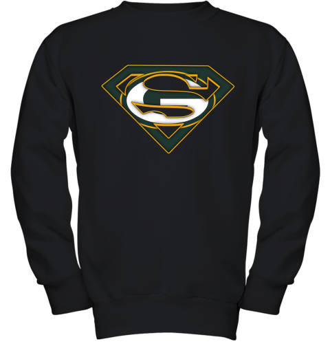 We Are Undefeatable The Green Bay Packers x Superman NFL Youth Sweatshirt