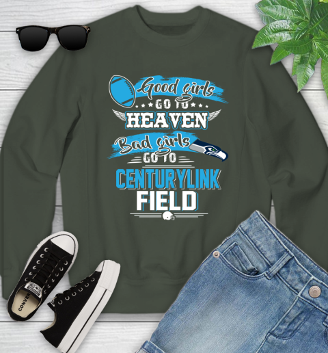 Seattle Seahawks NFL Bad Girls Go To Centurylink Field Shirt Youth Sweatshirt 9
