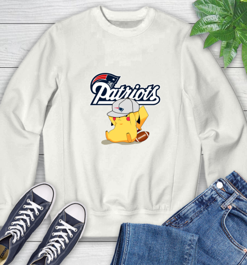 NFL Pikachu Football Sports New England Patriots Sweatshirt