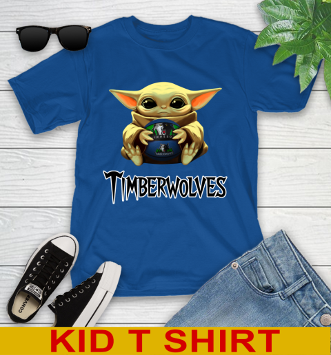 NBA Basketball Minnesota Timberwolves Star Wars Baby Yoda Shirt 109
