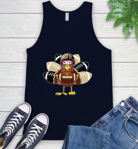 New Orleans Saints Turkey Thanksgiving Day Tank Top 3