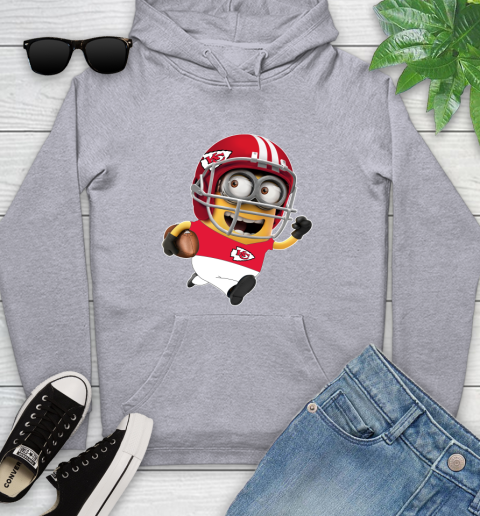 NFL Kansas City Chiefs Minions Disney Football Sports Youth Hoodie 6