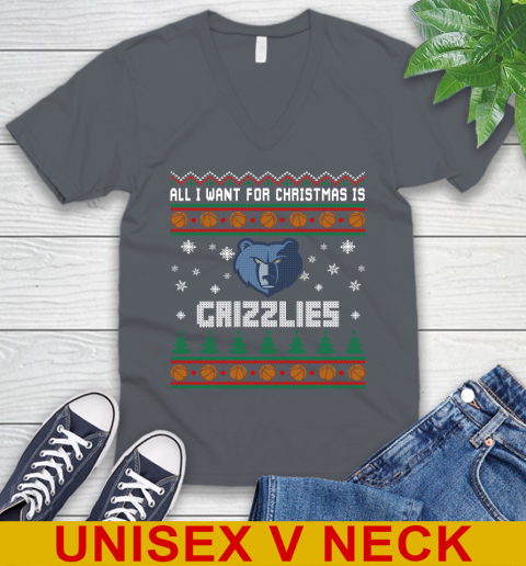 NBA All I Want For Christmas Is Memphis Grizzlies Basketball Sports 50