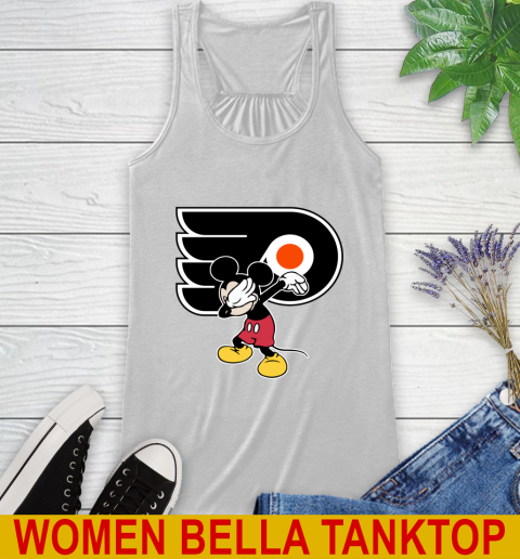 Philadelphia Flyers NHL Hockey Dabbing Mickey Disney Sports Racerback Tank
