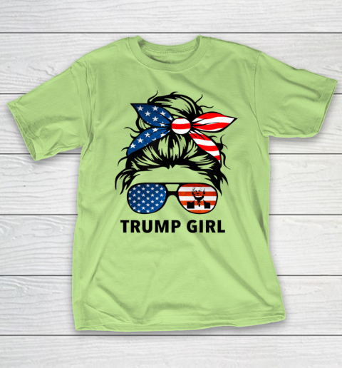 Trump Girl American Flag Glass T-Shirt 6