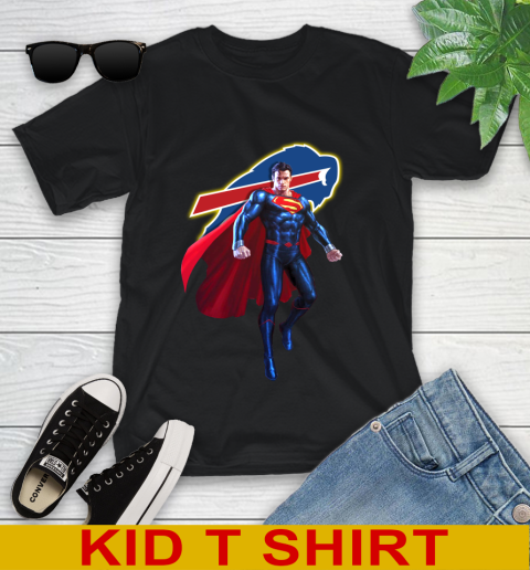 NFL Superman DC Sports Football Buffalo Bills Youth T-Shirt 2